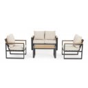 LEANDRO prémium kültéri szett - antracit/beige