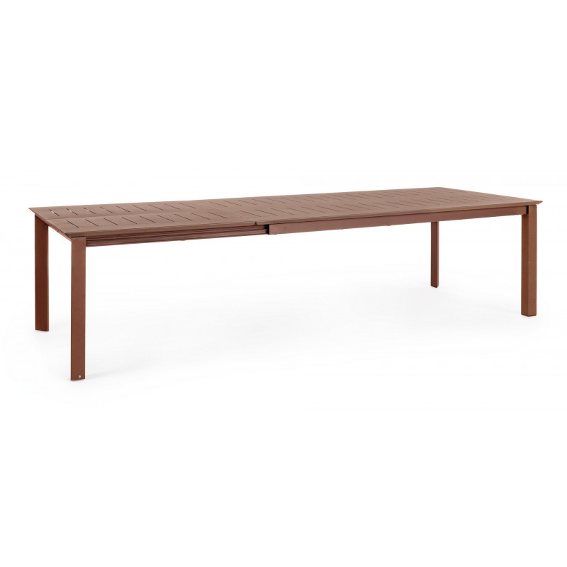 KONNOR prémium bővíthető kültéri étkezőasztal - 200-300cm - barna