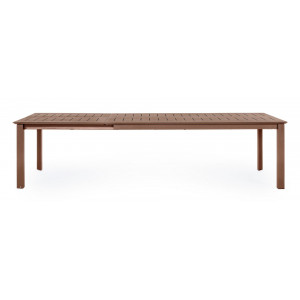 KONNOR prémium bővíthető kültéri étkezőasztal - 200-300cm - barna