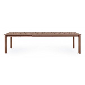 KONNOR prémium bővíthető kültéri étkezőasztal - 200-300cm - barna