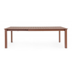 KONNOR prémium bővíthető kültéri étkezőasztal - 160-240cm - barna