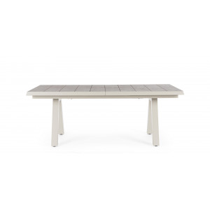 KRION prémium bővíthető kültéri kerámia étkezőasztal - 205-265cm - taupe