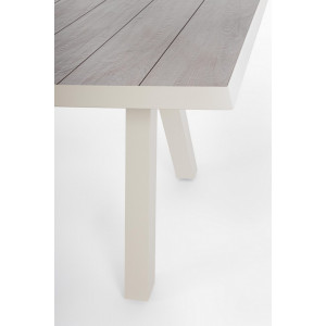 KRION prémium bővíthető kültéri kerámia étkezőasztal - 205-265cm - taupe