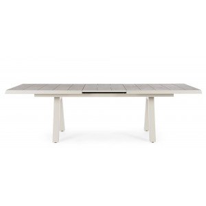 KRION prémium bővíthető kültéri kerámia étkezőasztal - 205-265cm - taupe