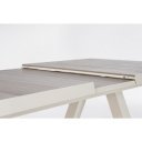 KRION prémium bővíthető kültéri kerámia étkezőasztal - 163-203cm - taupe
