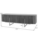 VILAS exkluzív mangófa TV-szekrény - 160cm