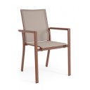 KONNOR prémium kültéri szék - barna