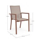 KONNOR prémium kültéri szék - barna