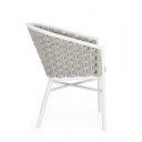 MARGALIDA exkluzív kültéri szék - szürke/fehér