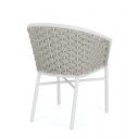 MARGALIDA exkluzív kültéri szék - szürke/fehér