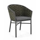 MARGALIDA exkluzív kültéri szék - zöld/antracit