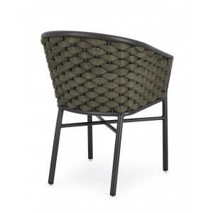 MARGALIDA exkluzív kültéri szék - zöld/antracit