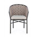 MARGALIDA exkluzív kültéri szék - khaki/antracit