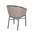 MARGALIDA exkluzív kültéri szék - khaki/antracit