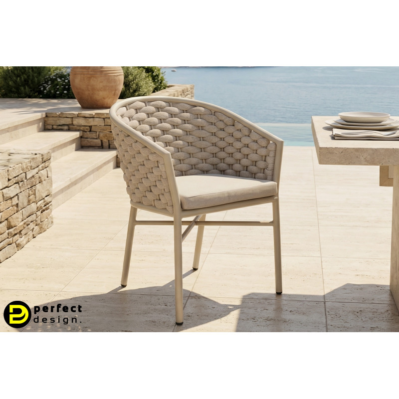 MARGALIDA exkluzív kültéri szék - taupe