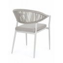 MILLOR exkluzív kültéri szék - szürke/fehér