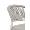 MILLOR exkluzív kültéri szék - szürke/fehér