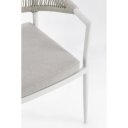MILLOR exkluzív kültéri szék - szürke/fehér