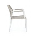 RADA modern kültéri szék - szürke/fehér