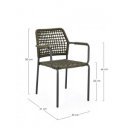 RADA modern kültéri szék - zöld/antracit