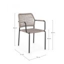 RADA modern kültéri szék - khaki/antracit