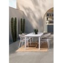 ALORCA prémium kültéri kő étkezőasztal - 180cm - fehér