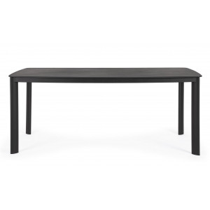 ALORCA prémium kültéri kő étkezőasztal - 180cm - antracit