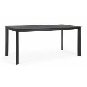 ALORCA prémium kültéri kő étkezőasztal - 180cm - antracit BIZZOTTO