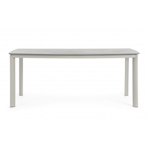 ALORCA prémium kültéri kő étkezőasztal - 180cm - taupe