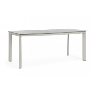 ALORCA prémium kültéri kő étkezőasztal - 180cm - taupe BIZZOTTO