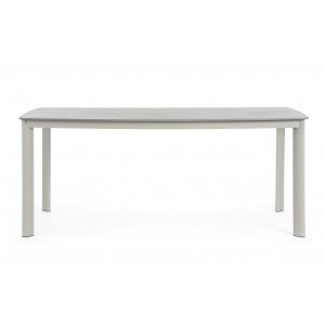 ALORCA prémium kültéri kő étkezőasztal - 180cm - taupe