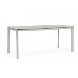 ALORCA prémium kültéri kő étkezőasztal - 180cm - taupe BIZZOTTO