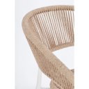 GAIDA modern kültéri szék - beige/fehér