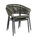 GAIDA modern kültéri szék - zöld/antracit