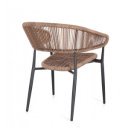 GAIDA modern kültéri szék - beige/antracit