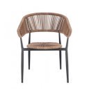 GAIDA modern kültéri szék - beige/antracit
