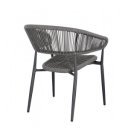 GAIDA modern kültéri szék - szürke/antracit