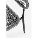 GAIDA modern kültéri szék - szürke/antracit