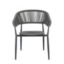 GAIDA modern kültéri szék - szürke/antracit