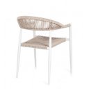 JAINA modern kültéri szék - beige/fehér