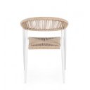 JAINA modern kültéri szék - beige/fehér