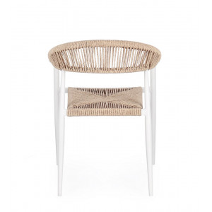 JAINA modern kültéri szék - beige/fehér