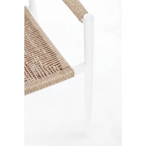 JAINA modern kültéri szék - beige/fehér