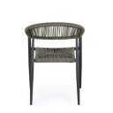 JAINA modern kültéri szék - zöld/antracit