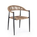 JAINA modern kültéri szék - beige/antracit