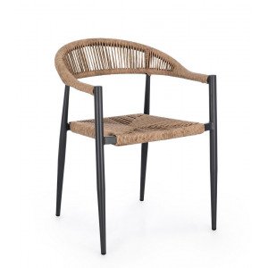 JAINA modern kültéri szék - beige/antracit BIZZOTTO
