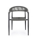 JAINA modern kültéri szék - szürke/antracit