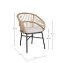 OLIVEDAS exkluzív kültéri szék - beige