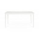 NEBULA prémium kültéri étkezőasztal - 160cm - fehér