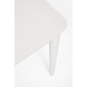 NEBULA prémium kültéri étkezőasztal - 160cm - fehér